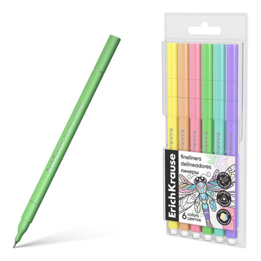 Picture of ERICHKRAUSE ART SPIRIT PASTEL FINELINERS X6 PACK